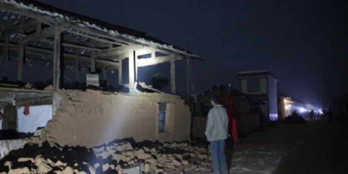9 injured in NW China quake